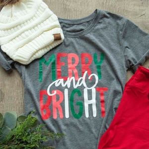 “Merry and bright” top